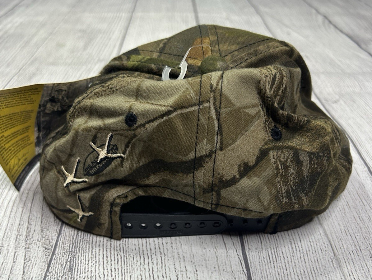 Vintage HS Strut Turkey Calls Hunting Hat Snapback Cap Realtree Camo Outdoor Cap