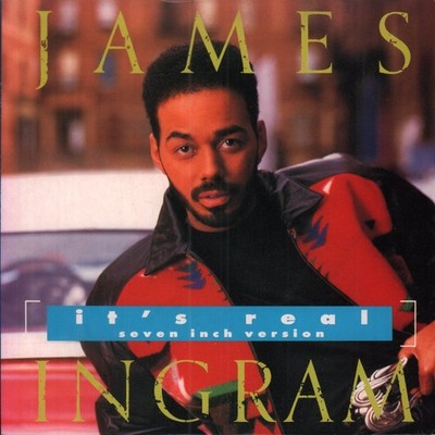 James Ingram It's Real 7'' vinyl UK Warner Bros 1989 pic sleeve W2975
