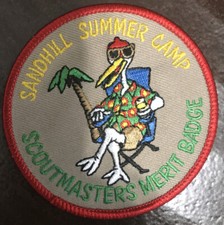 10 - WCFC Sand Hill Scout Reservation Summer Camp Scoutmasters Merit Badge Patch