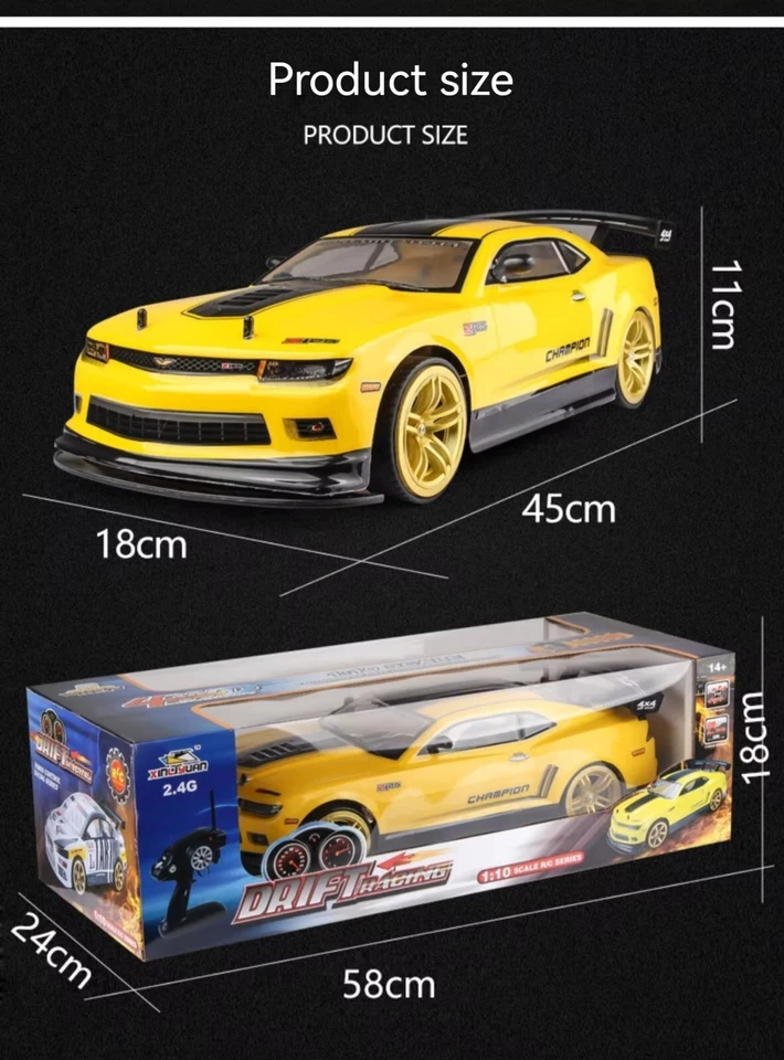 1:10 4wd 40km/h RC Drift Car Drifting Wheels Anti-collision off-road Racing 4×4 - Image 2 of 4