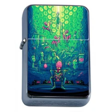 Alien Abduction Em3 Flip Top Oil Lighter Wind Resistant 