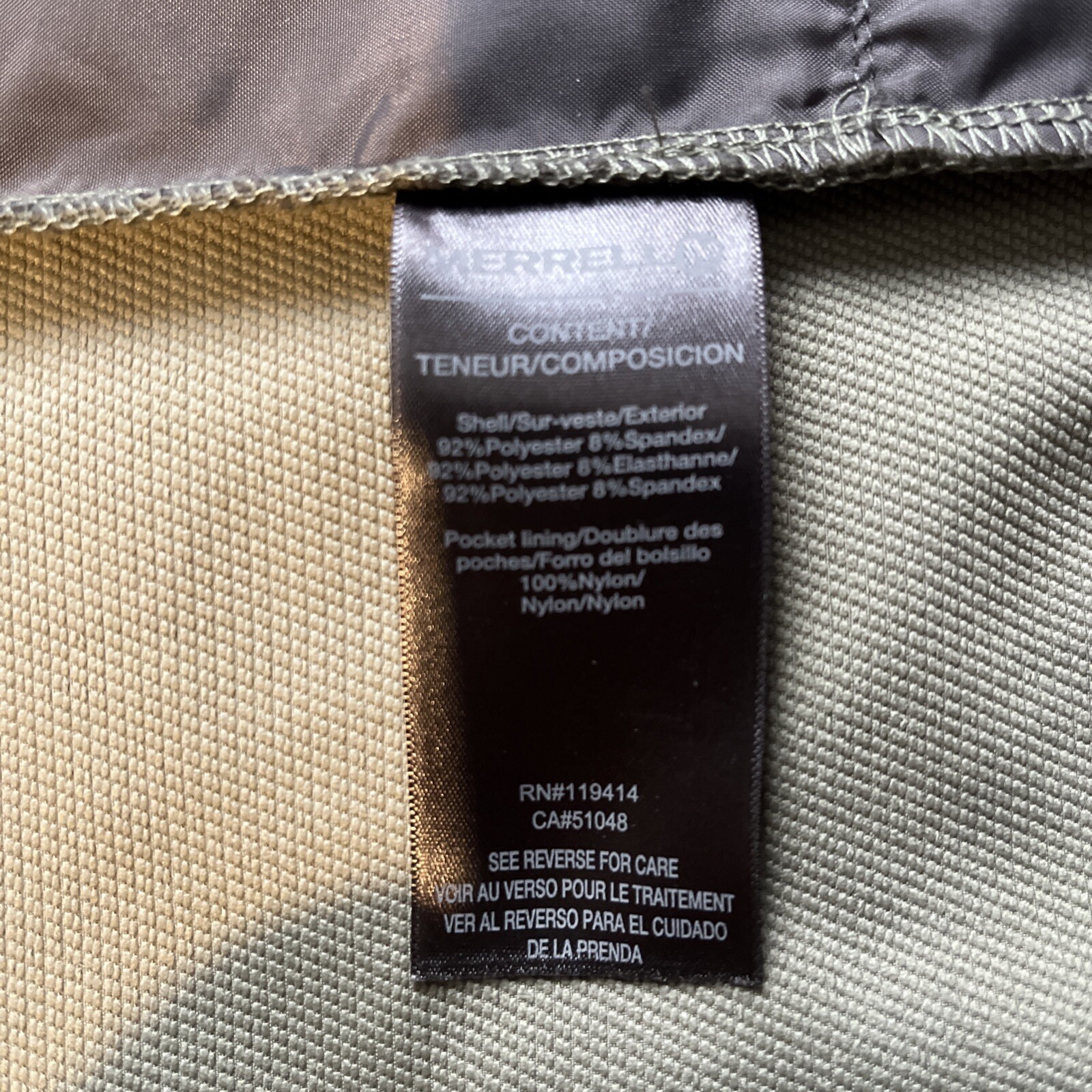 Merrell Full Zip Select Dry Jacket Medium Gray Po… - image 18