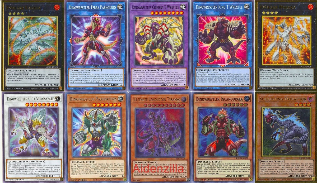 Yugioh Dinowrestler Deck - Evolzar Dolkka Dinosaur King Chimera T