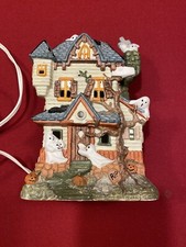 Halloween Decor Haunted House-w/Light Great Condition Ghosts