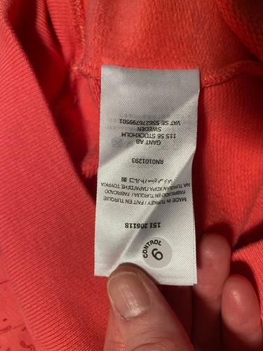 Gant Rugger My Maine Man Crew-Sweatshirt für Herren lachsfarben Größe S $ 145 neu mit Etikett - Bild 9 von 10