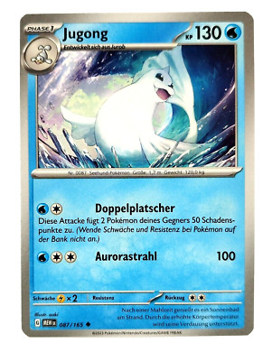 Pokemon Karte: Jugong 087/165 Pokemon 151 MEW Deutsch NM