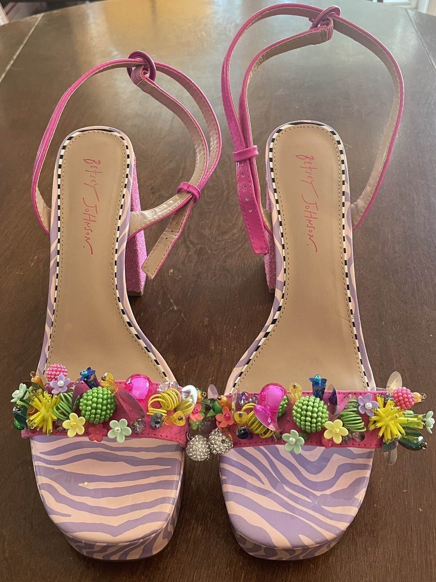 ★Betsey Johnson★K‐POPアイドル愛用★JORDEN★サンダル Betsey Johnson JORDEN Platform GLITTER Sandals in BARBIE