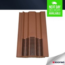 15x9 Profile Interlocking Roof Tile Vent Inline - Built In Downpipe - Terracotta