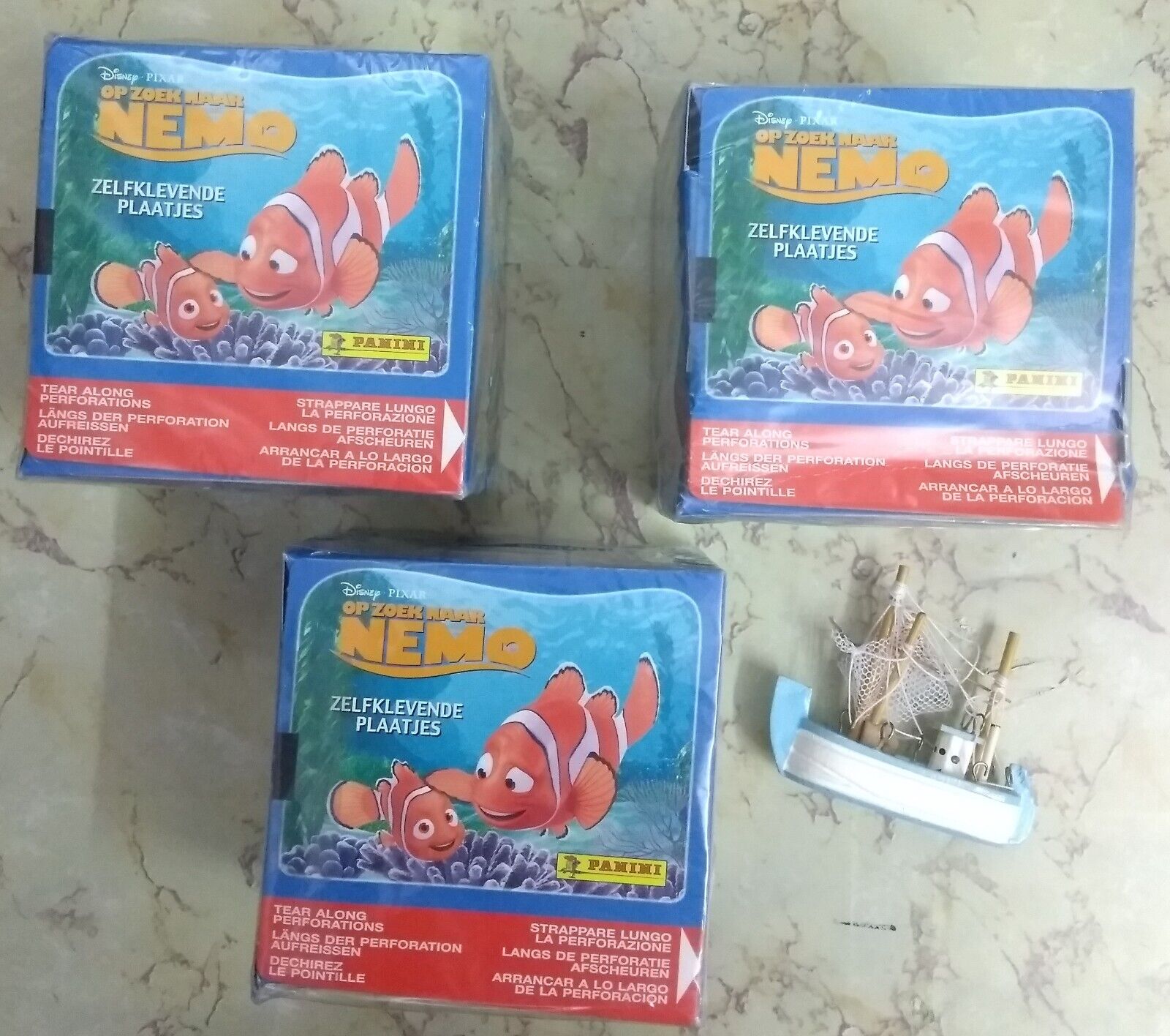 Panini Finding Nemo Disney, THREE seald boxes 2003