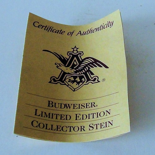 Budweiser Limited 1993 Edition Endangered Species Stein Gray Wolf Sanahed #1990 - Picture 9 of 10