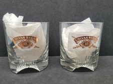 Vintage Chivas Regal 12 Whiskey Rocks Glasses...