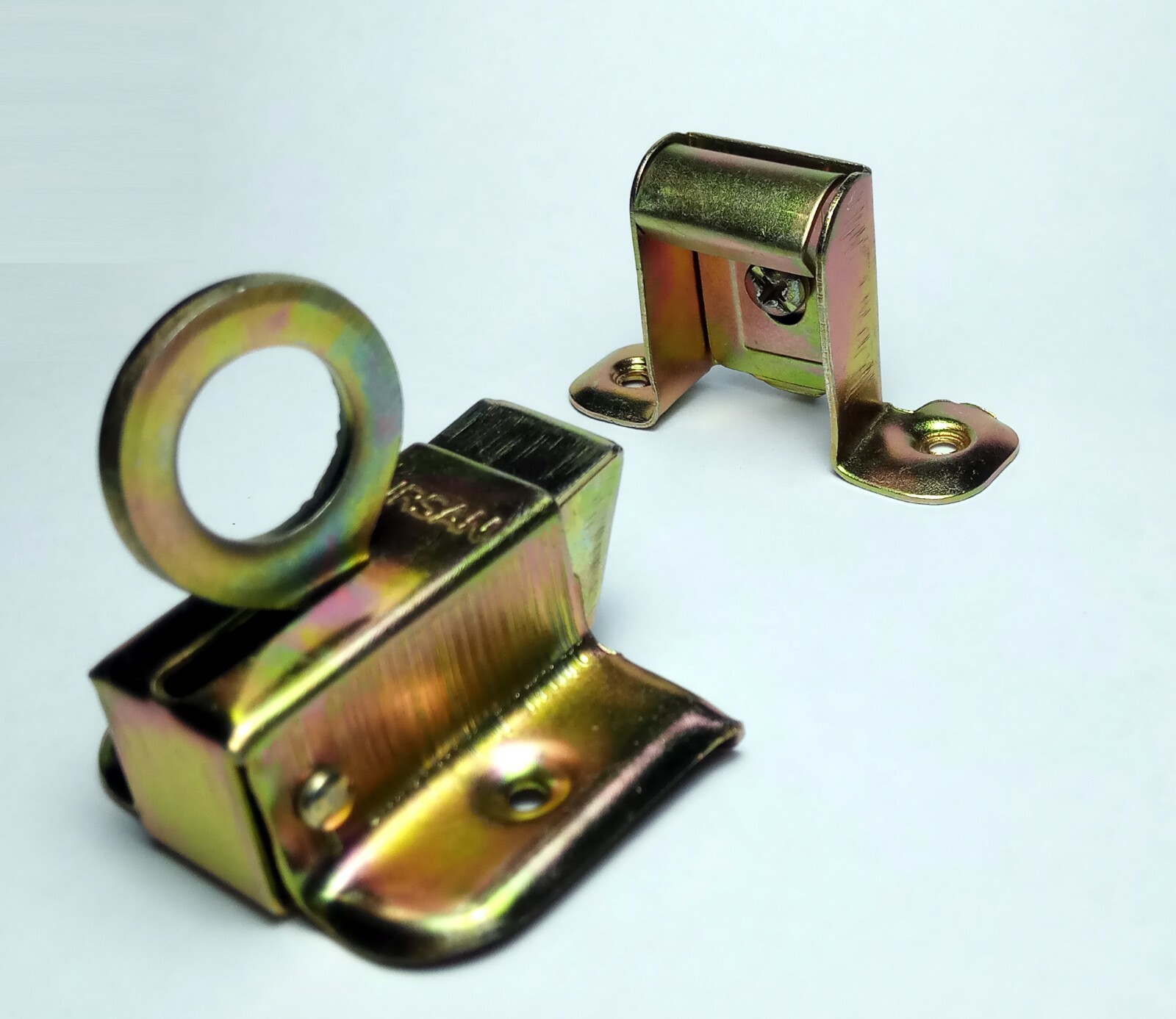 2 X ADJUSTABLE AUTO LOCK FANLIGHT CATCH Sash Window Latch