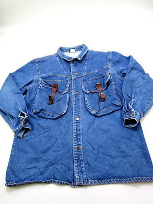 VTG Karl Kani-Jeans Denim Shirt Jacket Men Large Get Bucked Hip Hop 90s Rare