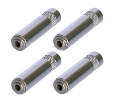  4 Pack Neutrik Rean NYS240L 3.5mm Stereo Cable Extension Jack Enlarged Opening