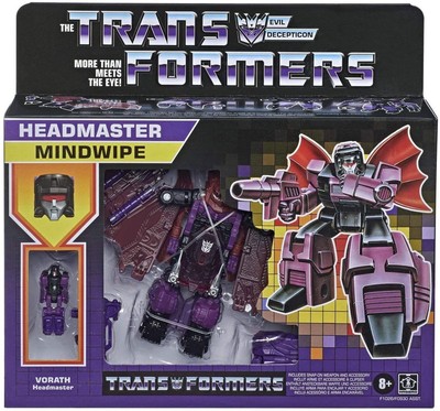Generations Headmaster Mindwipe with Vorath Action Figure [G1 Inspired]