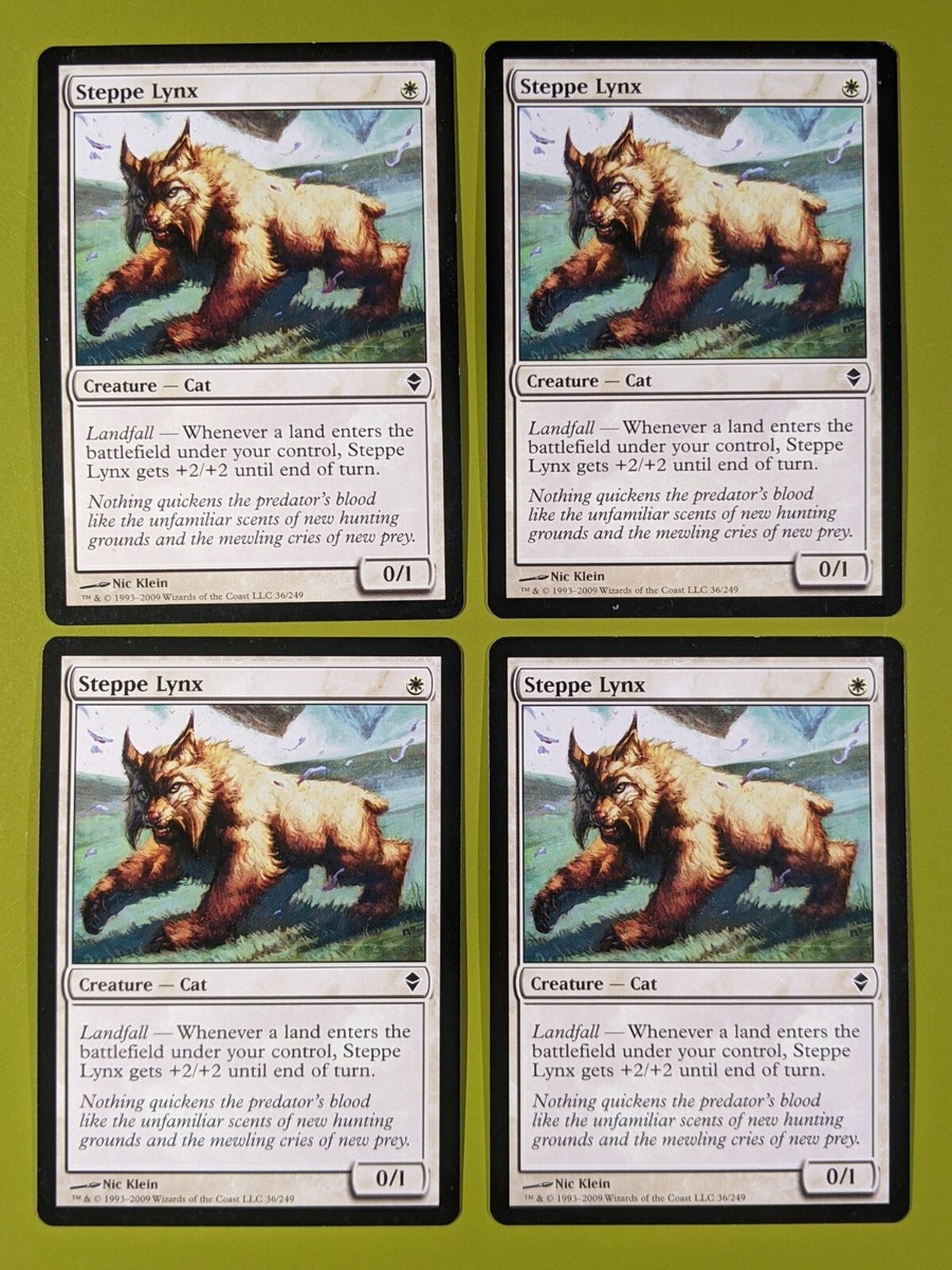 Steppe Lynx x4 Zendikar 4x Playset Magic the Gathering MTG | eBay