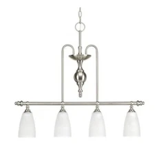 Progress Lighting Revive Collection 4-Light Island Chandelier P4228-09 Open Box