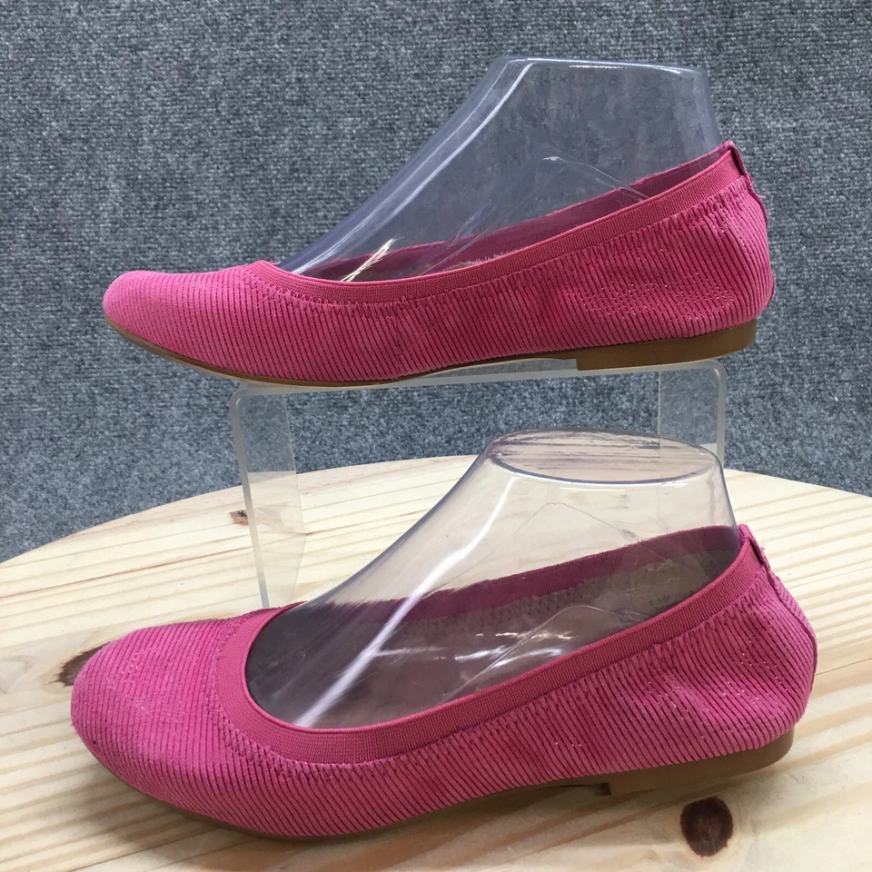 Аэрозоли балетки женщин 6,5 М розовый басня круглый носок повседневный комфорт замши - Изображение 2 из 4