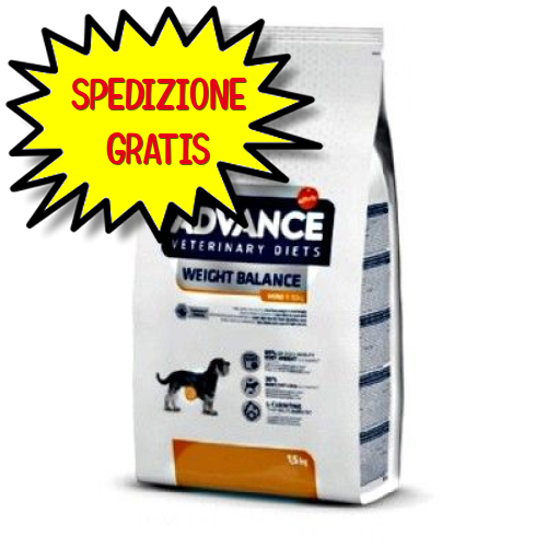 ADVANCE DIETA CANE MINI 1-10 WEIGHT BALANCE  KG 1,5 KG OF