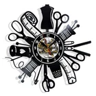 Sewing Instruments Vinyl Wall Clock Gift Birthday Holiday Home Room Decor Design