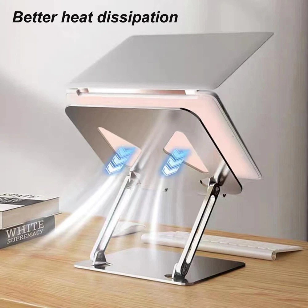Adjustable Foldable Laptop Stand with Cooling Holes for Multi-Angle Use
