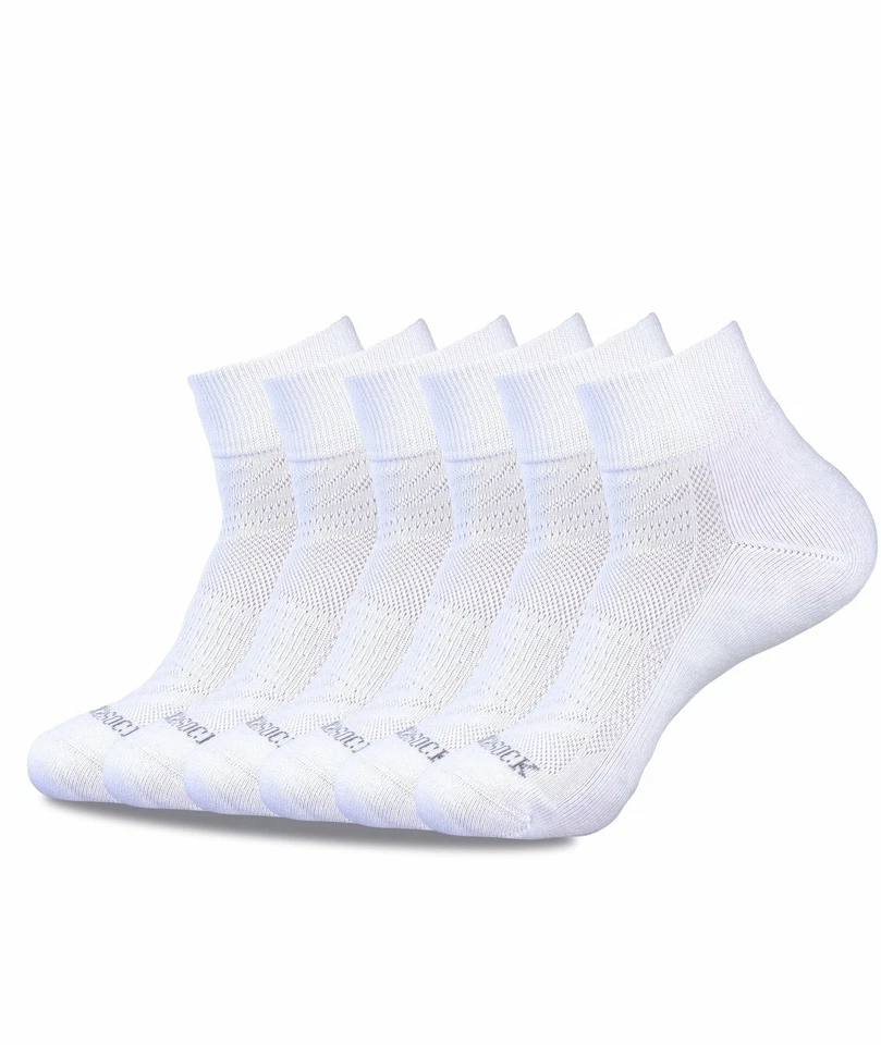 6 PACK QUARTER CREW SOCKS ANKLE LOW CUT SUPER SOFT CUSHIONED COTTON ALL SIZES - Image 2 of 4
