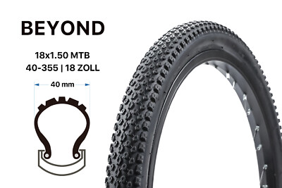18 Zoll Fahrrad Reifen Beyond Jugendrad 18x1.50 MTB Mountainbike 40-355