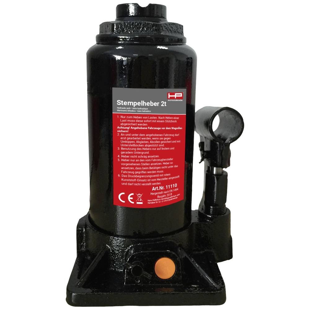 Cric hydraulique 2 t HP Autozubehör de 15.8 à 30.8 cm pour levage auto