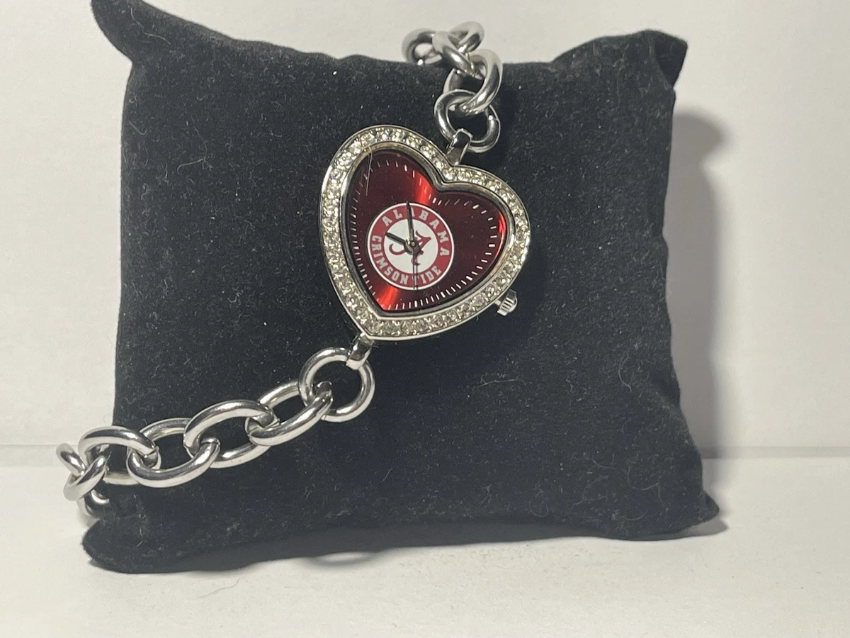 Alabama Crimson Tide NCAA Heart Stainless-Steel Bracelet Watch by Game Time NEW Alabama1-3Q_83ae67b0-af8f-4923  main image 2