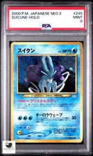 Suicune Holo #245 Neo Revelation 3 PSA 9 Japanese Pokemon Card 2000 Rare Vintage