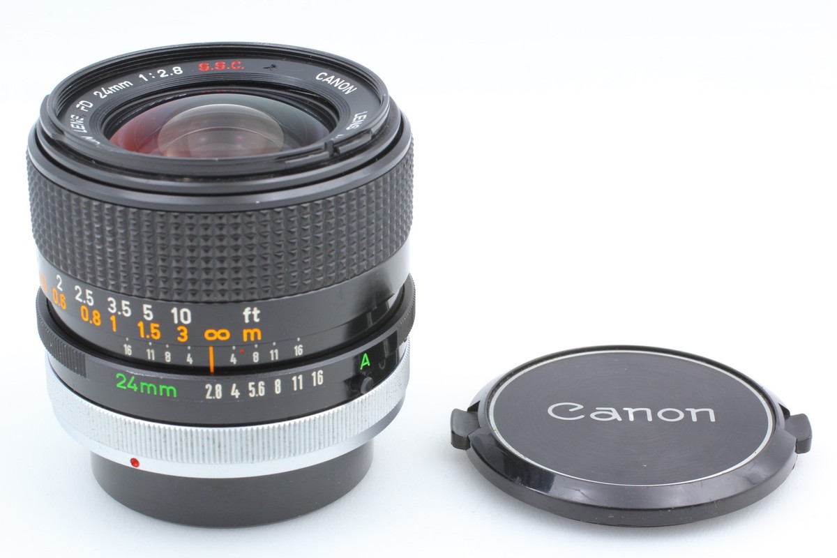 Near MINT-] Canon FD 24mm f2.8 s.s.c. Wide Angle MF Lens