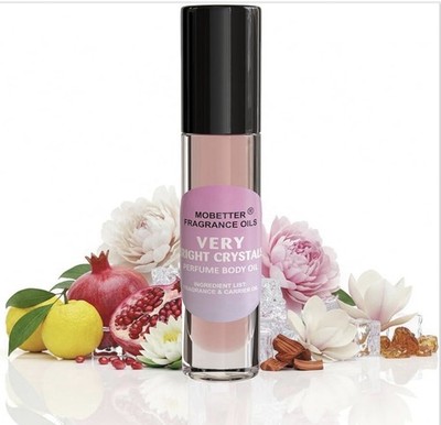 Mobetter Very Bright Crystal Perfume Body Oil Roll-On for Women Alcohol-Free