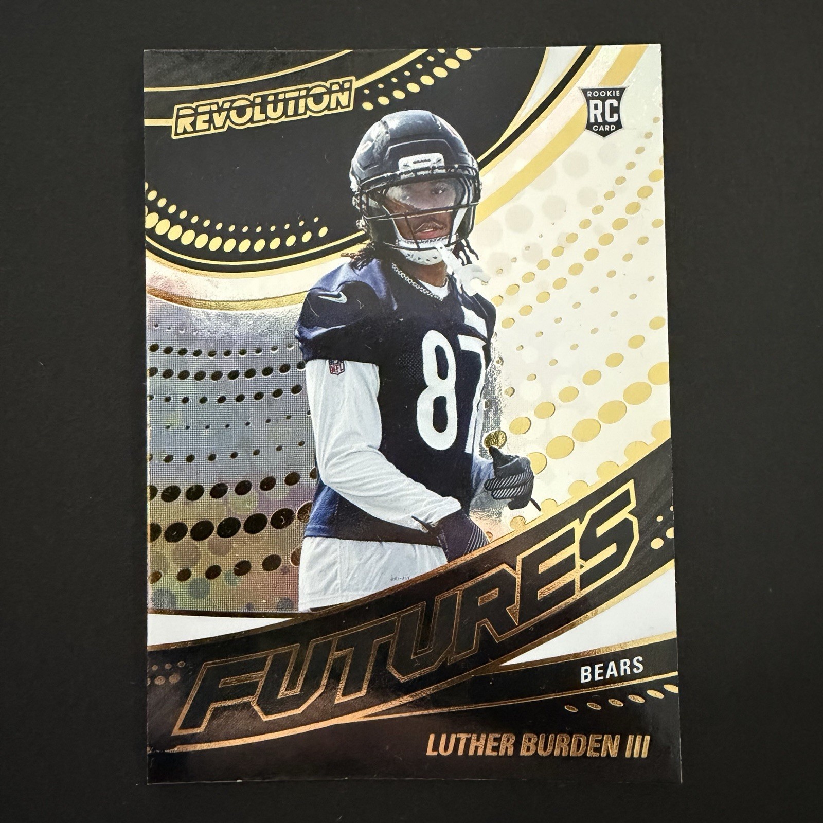 2025 Panini Revolution Futures Rookie Luther Burden III Chicago Bears Card #14