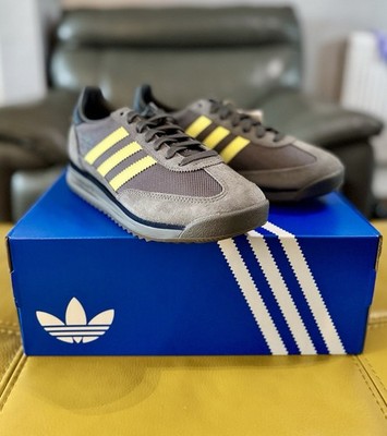  Brandneu Adidas Originals SL 72 RS Cordura Sneaker Grau Gelb UK 8,5 