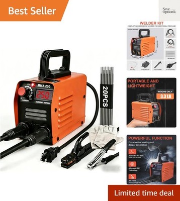 Mini Welding Machine, Upgraded Welder Machine 110V, Portable Stick Welder MMA...