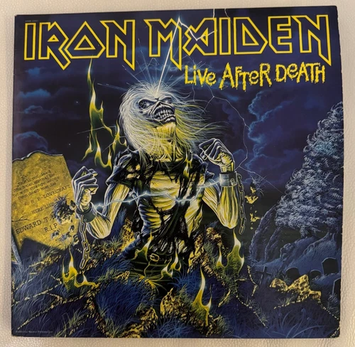 Iron Maiden, Live After Death 2 LP Vinyl With Poster, 1985, ORIGINAL PRESSING!