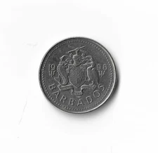 1998 Barbados - 25 Cents - 427 - Copper Nickel - 5.6g