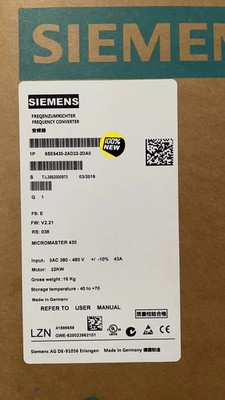 1PCS NEW SIEMENS FREQUENCY CONVERTER 6SE6430-2AD32-2DA0 6SE6 430-2AD32-2DA0