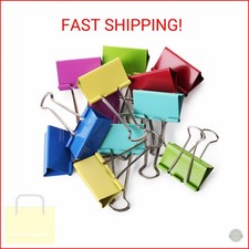 Mr. Pen Extra Large Binder Clips, 2 Inch, 12 Pack, Assorted Color
