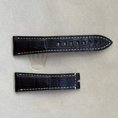 OEM 22mm Breguet Marine Chronograph 5827 Brown Alligator Leather Watch Strap