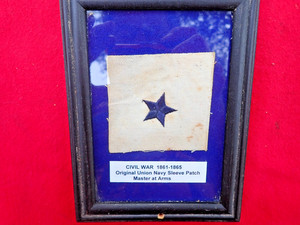 CIVIL WAR ORIGINAL NAVY MASTER AT ARMS SHOULDER PATCH AUTHENTIC EMBROIDERED