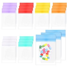 Pill Pouch Bags Pack of 21 4" x 3" Zipper Pill and Vitamin Organizer Pouches ...