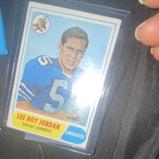 Topps 1968 Lee Roy Jordan Dallas Cowboys NFL Football Trading Card #207