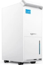 1,500 Sq.Ft Energy Star Dehumidifier for Basement with Sq.Ft, White 