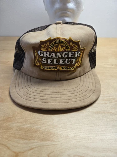Vintage Granger Select Chewing Tobacco Snapback Soft-Felt Trucker Hat USA Made