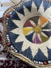 Straw Woven Wall Basket With Sunburst/Geometric Pattern — photo 8
