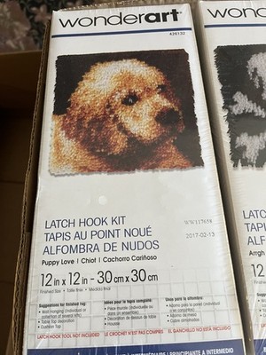 Spinrite-Wonderart Latch Hook Kit 12''X12''-Dog