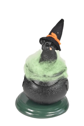 2026 Byers Choice Cat in Black Cauldron Super Cute, Newest Halloween Design
