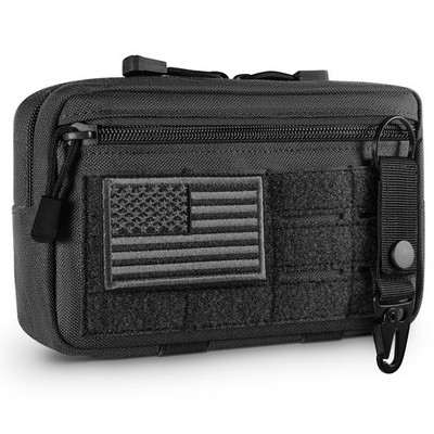 Tactical Molle Admin Pouch Utility Laser Cut EDC Tool Pouch Bag Horizontal Mo...