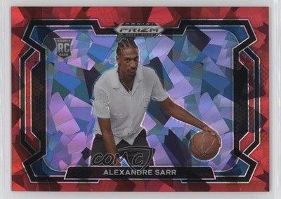 2024-25 Panini Prizm Draft Picks Red Ice Variations Alexandre Sarr #52 1e0w